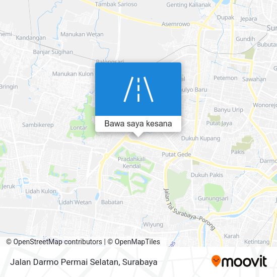 Peta Jalan Darmo Permai Selatan