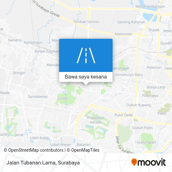 Peta Jalan Tubanan Lama