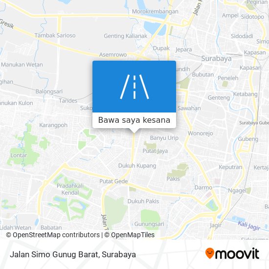 Peta Jalan Simo Gunug Barat