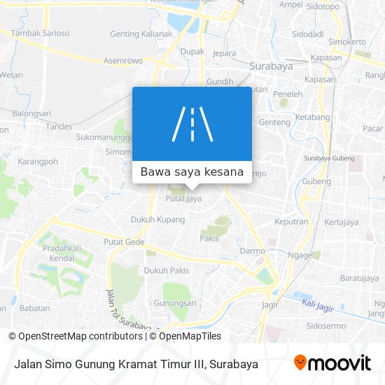 Peta Jalan Simo Gunung Kramat Timur III