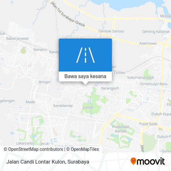 Peta Jalan Candi Lontar Kulon