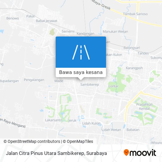 Peta Jalan Citra Pinus Utara Sambikerep