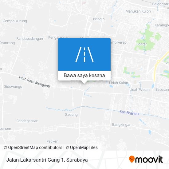 Peta Jalan Lakarsantri Gang 1