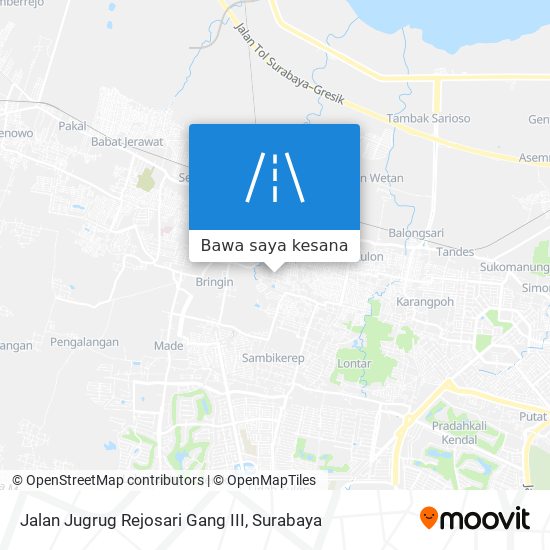 Peta Jalan Jugrug Rejosari Gang III