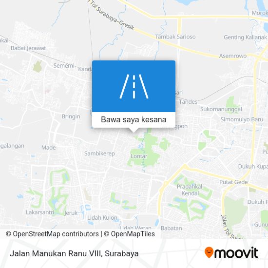 Peta Jalan Manukan Ranu VIII