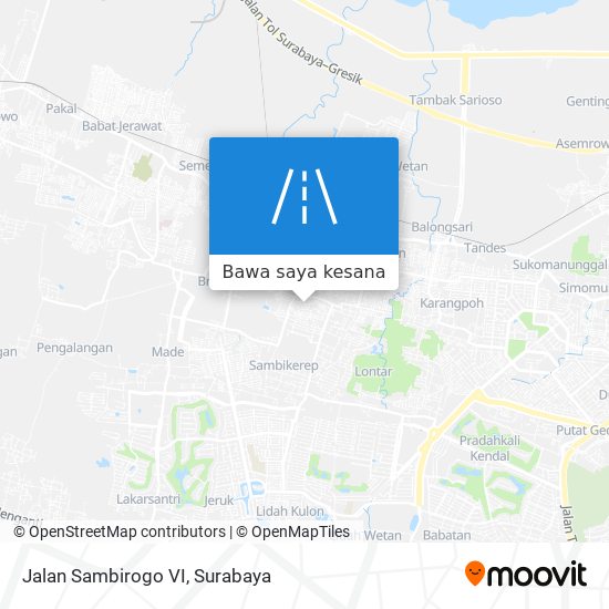 Peta Jalan Sambirogo VI