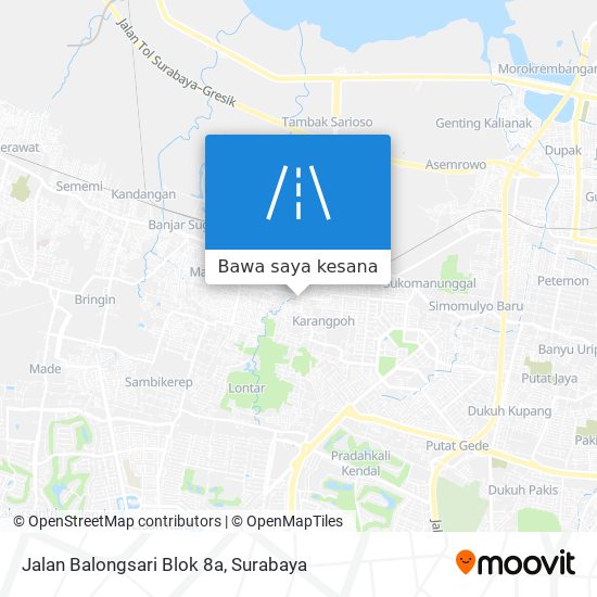 Peta Jalan Balongsari Blok 8a