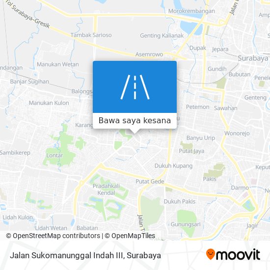 Peta Jalan Sukomanunggal Indah III