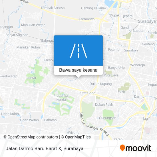 Peta Jalan Darmo Baru Barat X