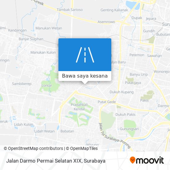 Peta Jalan Darmo Permai Selatan XIX