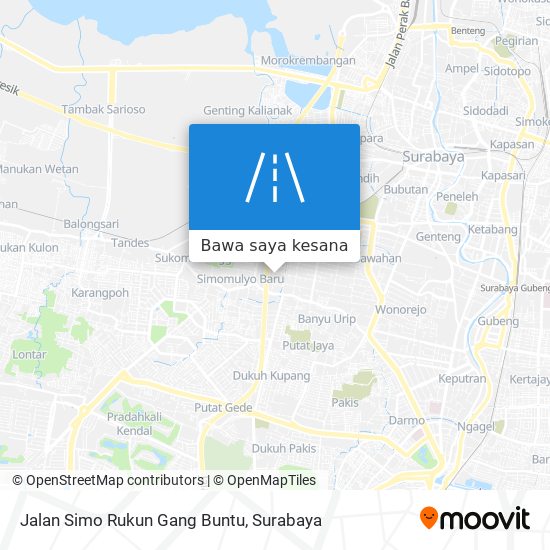 Peta Jalan Simo Rukun Gang Buntu