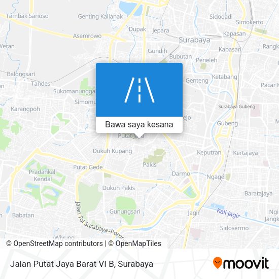 Peta Jalan Putat Jaya Barat VI B