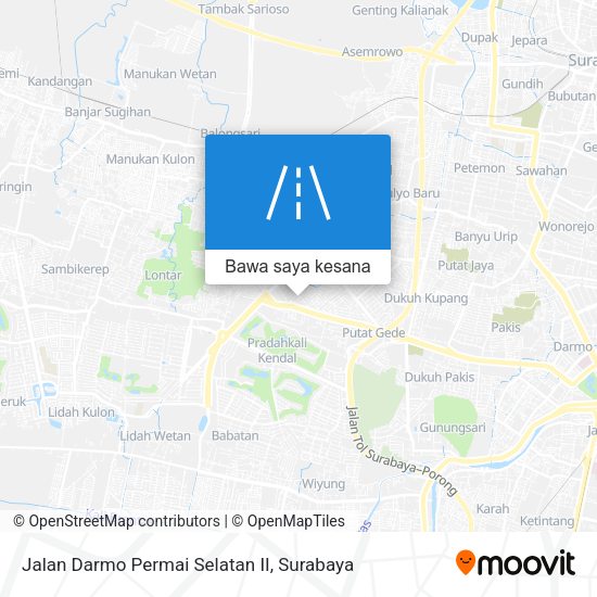 Peta Jalan Darmo Permai Selatan II