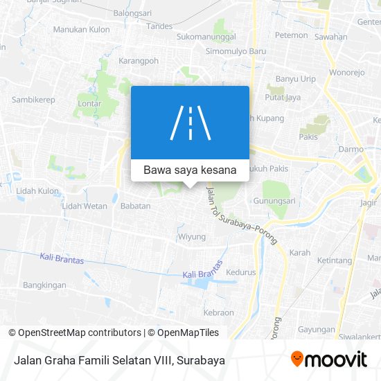 Peta Jalan Graha Famili Selatan VIII