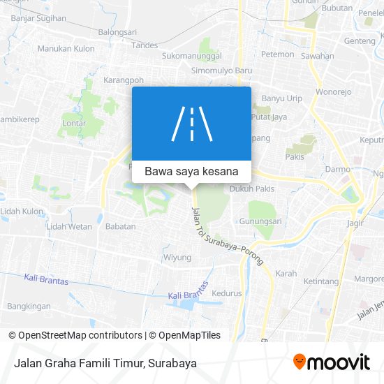 Peta Jalan Graha Famili Timur
