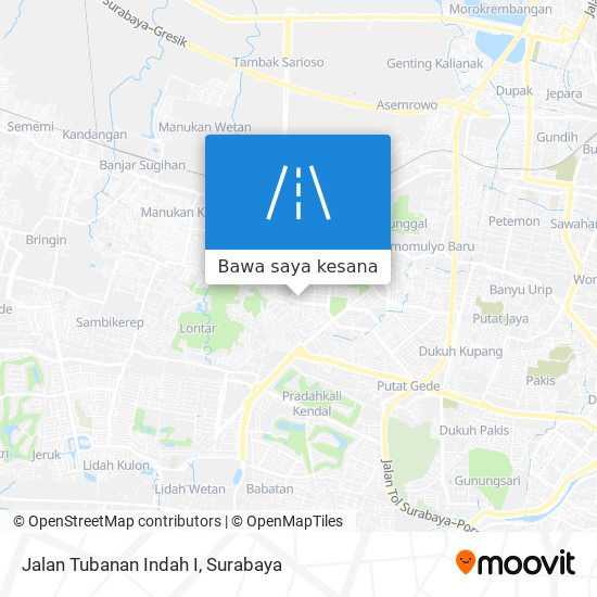 Peta Jalan Tubanan Indah I