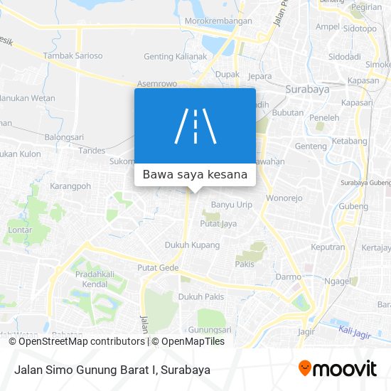 Peta Jalan Simo Gunung Barat I