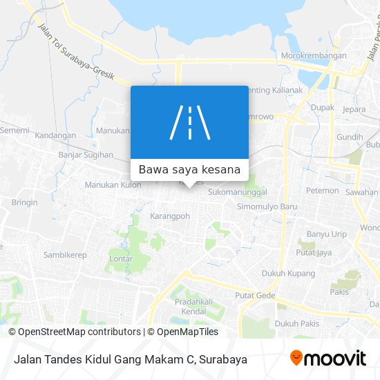 Peta Jalan Tandes Kidul Gang Makam C