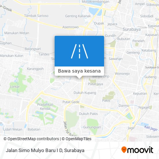 Peta Jalan Simo Mulyo Baru I D