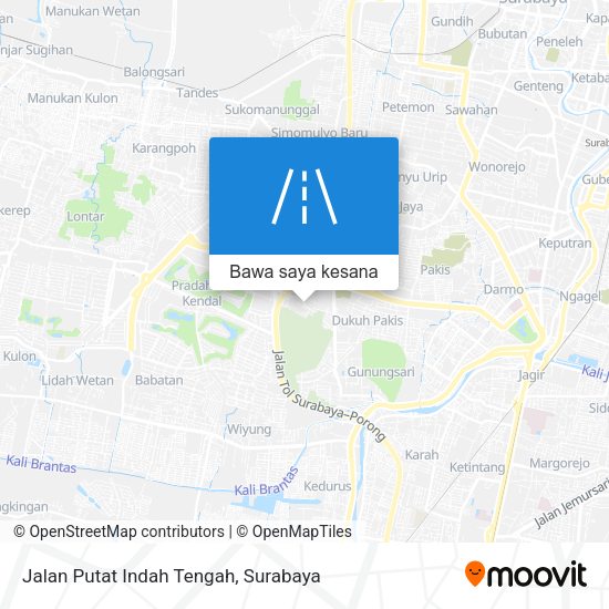 Peta Jalan Putat Indah Tengah