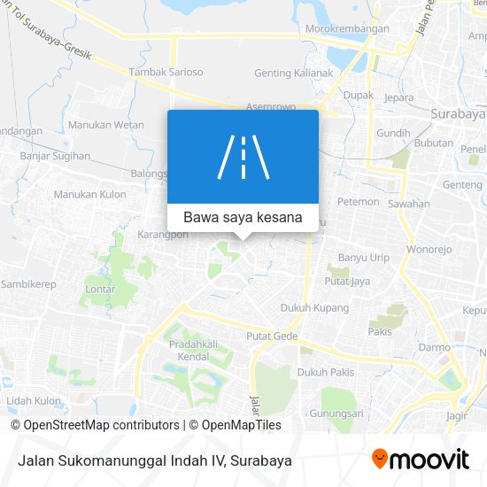 Peta Jalan Sukomanunggal Indah IV