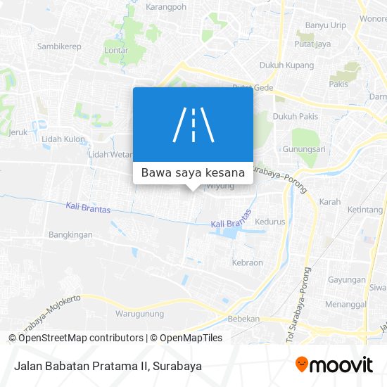 Peta Jalan Babatan Pratama II