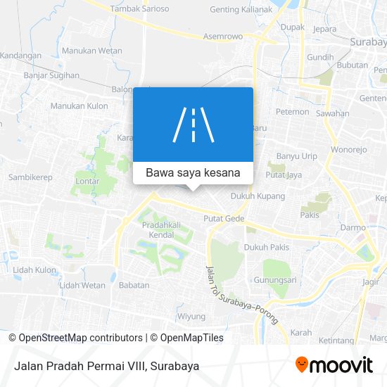 Peta Jalan Pradah Permai VIII