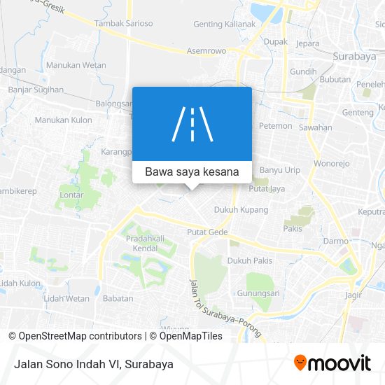 Peta Jalan Sono Indah VI