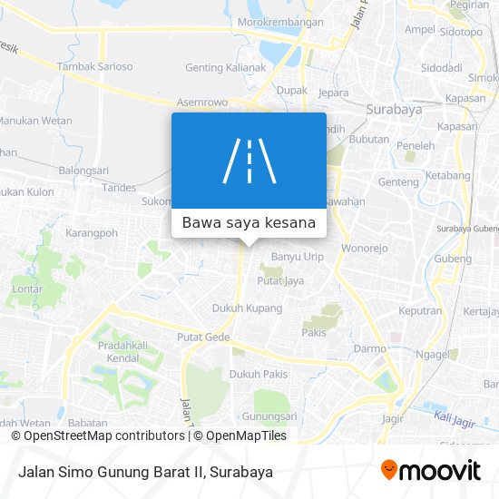 Peta Jalan Simo Gunung Barat II