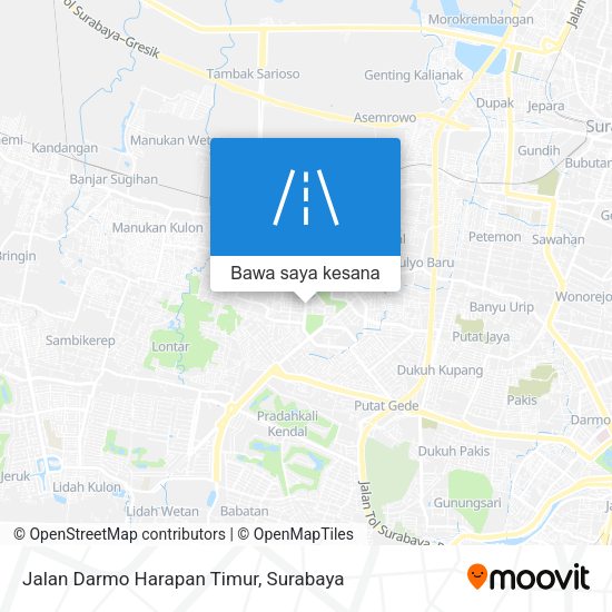 Peta Jalan Darmo Harapan Timur