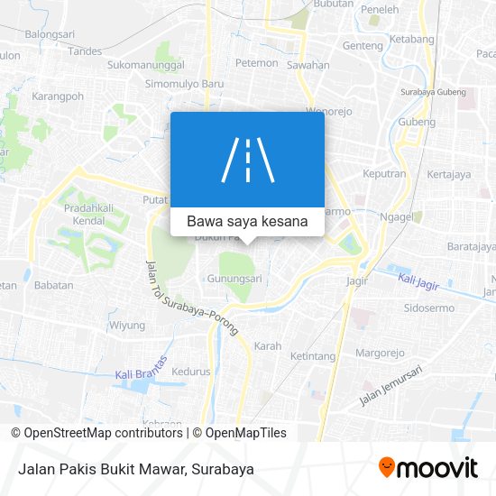 Peta Jalan Pakis Bukit Mawar
