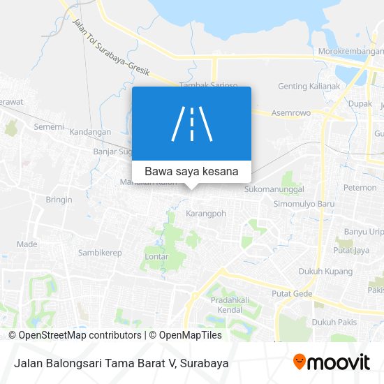 Peta Jalan Balongsari Tama Barat V