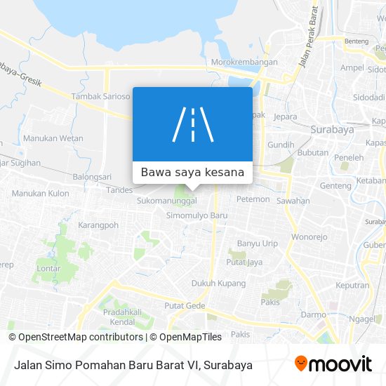 Peta Jalan Simo Pomahan Baru Barat VI