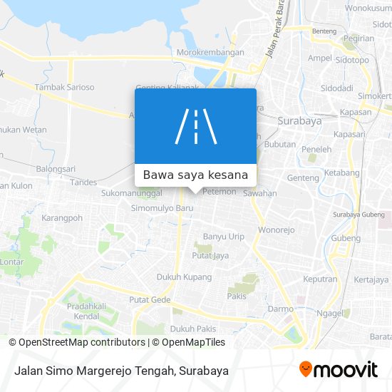 Peta Jalan Simo Margerejo Tengah