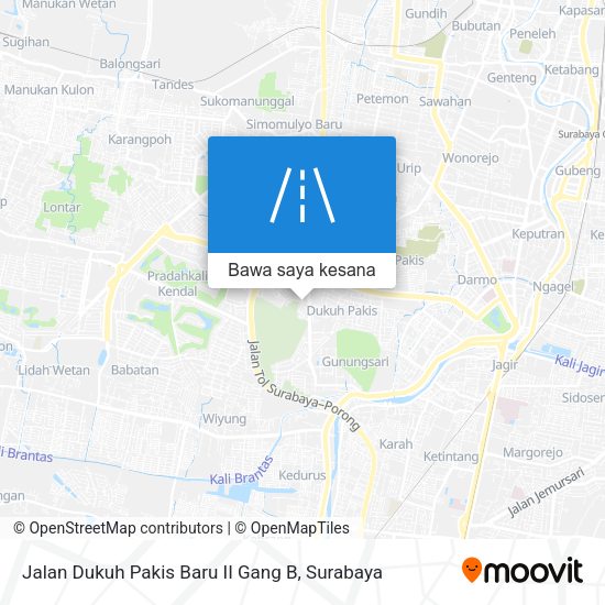 Peta Jalan Dukuh Pakis Baru II Gang B