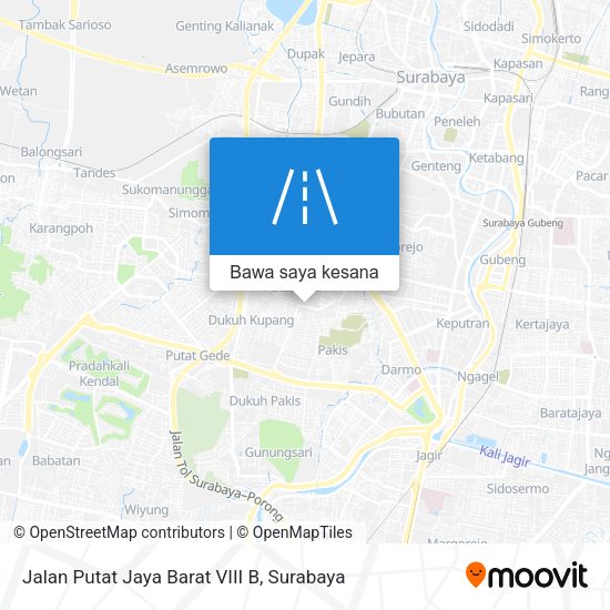 Peta Jalan Putat Jaya Barat VIII B