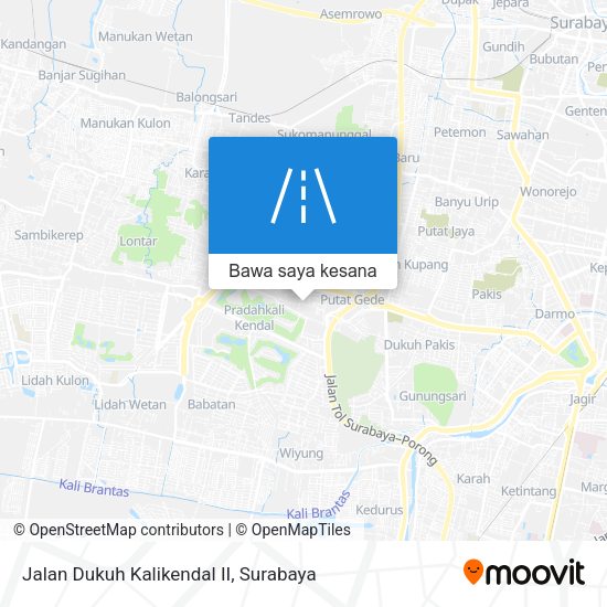 Peta Jalan Dukuh Kalikendal II