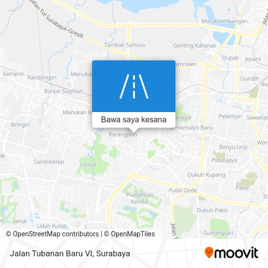 Peta Jalan Tubanan Baru VI