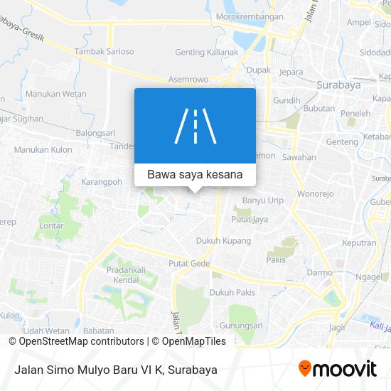 Peta Jalan Simo Mulyo Baru VI K