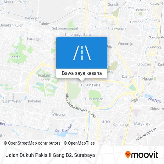 Peta Jalan Dukuh Pakis II Gang B2