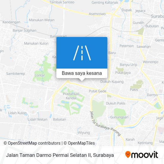 Peta Jalan Taman Darmo Permai Selatan II