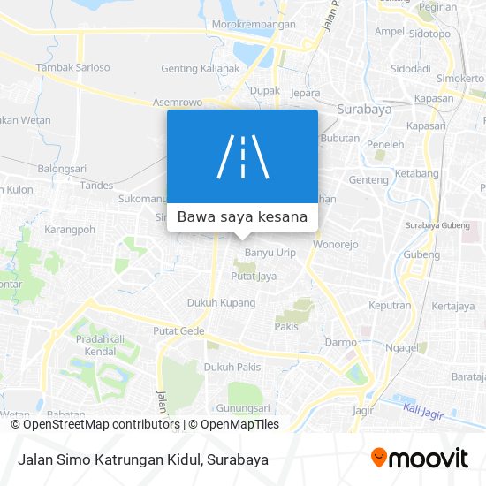 Peta Jalan Simo Katrungan Kidul