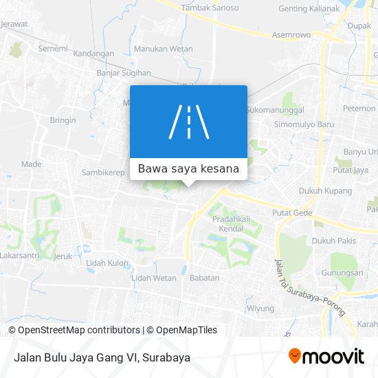 Peta Jalan Bulu Jaya Gang VI