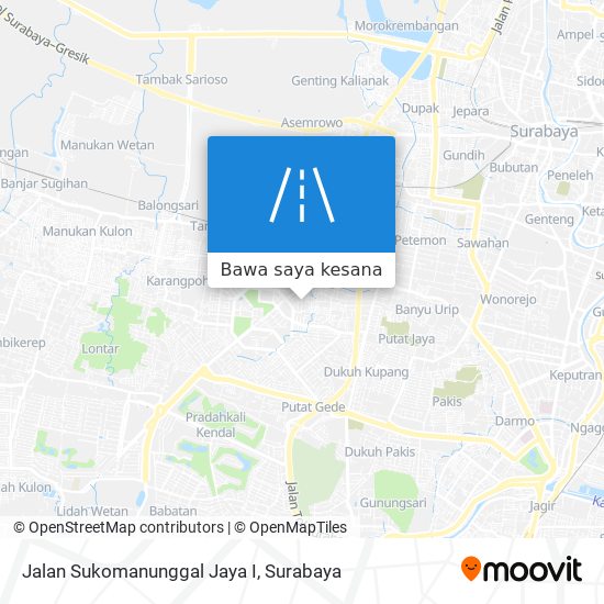 Peta Jalan Sukomanunggal Jaya I