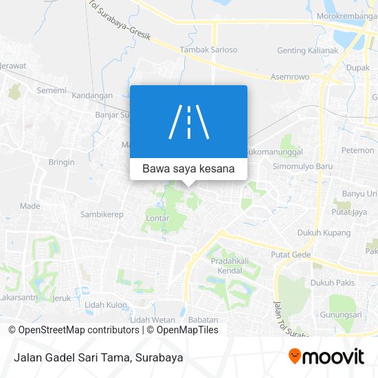 Peta Jalan Gadel Sari Tama