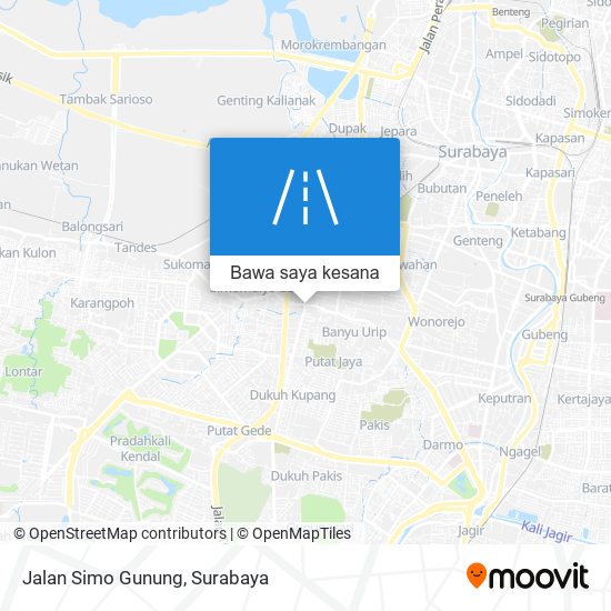 Peta Jalan Simo Gunung