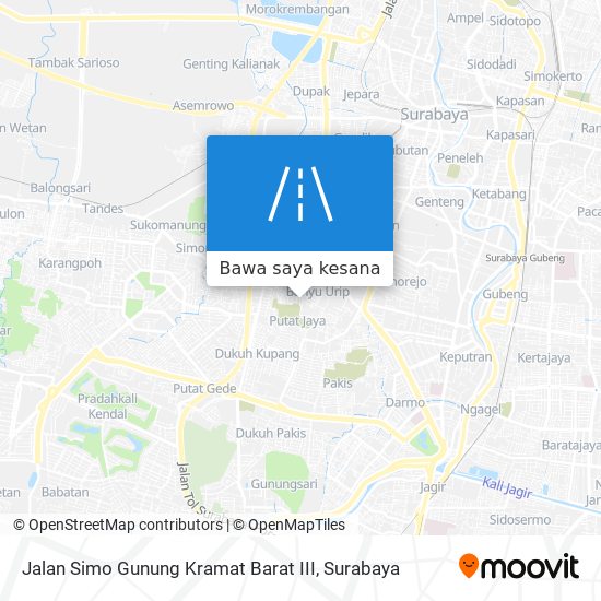 Peta Jalan Simo Gunung Kramat Barat III