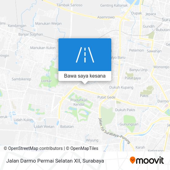 Peta Jalan Darmo Permai Selatan XII