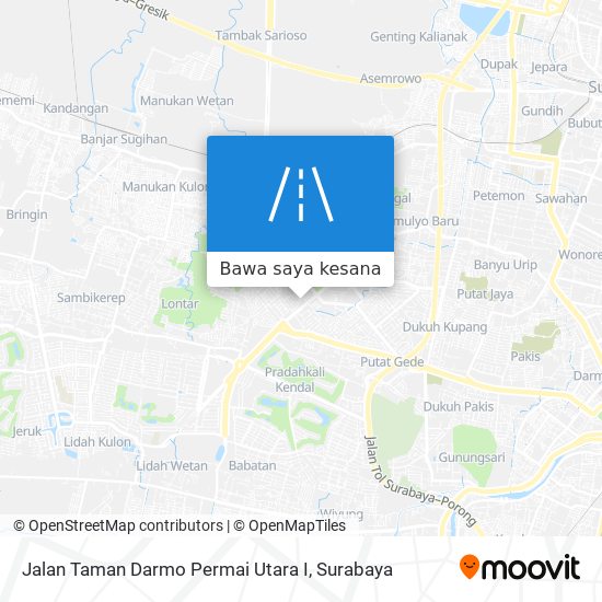 Peta Jalan Taman Darmo Permai Utara I