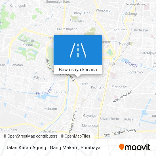 Peta Jalan Karah Agung I Gang Makam